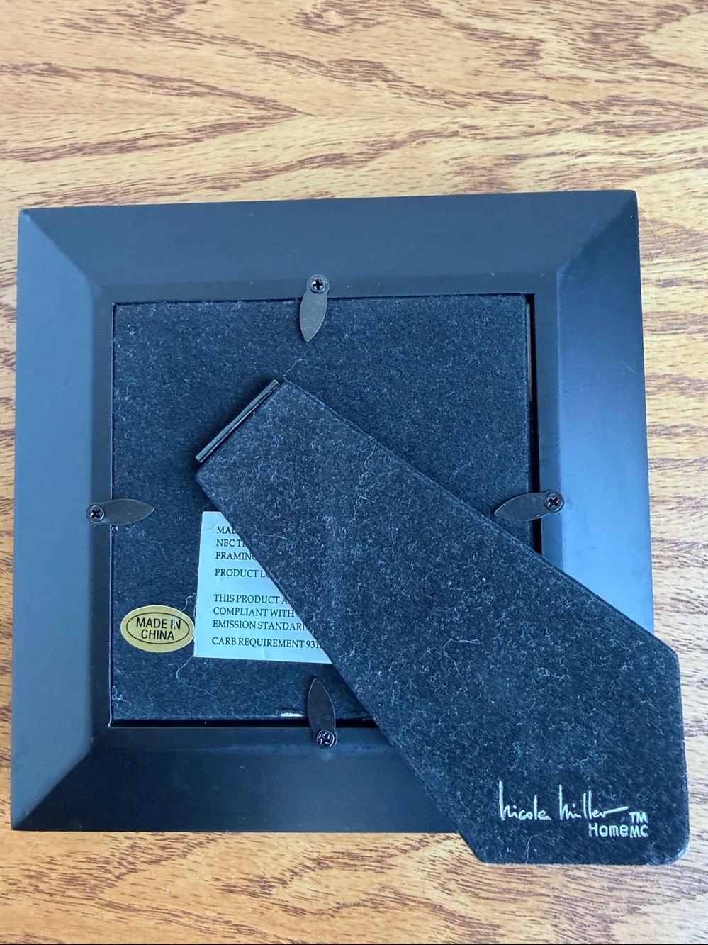 Nicole Miller Home Mint Green Glass Picture Frame with Gold Polka Dots - Picture 3 of 3